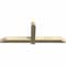 Ekena Millwork Eugene Rough Sawn Timber Gable Bracket, Douglas Fir, 60"W x 22"H x 4"D x 4"F, 9/12 Pitch GBW060X22X0404EUG00RDF - alternate 4